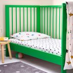 IKEA GRÖNFINK lastikli bebek çarşafı beyaz - 20572381