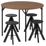 IKEA GRÖTAN/RUDSTORP mutfak masası takımı çam-kahverengi vernikli/siyah - 99626588