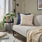IKEA GULDFLY kırlent kılıfı kırık beyaz-sarı-bej - 30554188