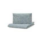 IKEA GULDVAVARE, bebek nevresim takımı, mavi-beyaz, 110x125/35x55 cm