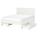 IKEA GULLABERG/LÖNSET çift kişilik karyola beyaz - 69614742