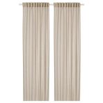 IKEA HALLEBRACKA tül perde/2 kanat açık bej - 00556848