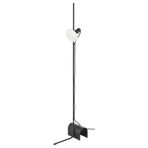 IKEA HARSLINGA/MOLNART yer lambası siyah-beyaz - 69582618