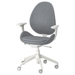 IKEA HATTEFJALL çalışma sandalyesi gunnared orta gri-beyaz - 60538960