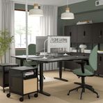 IKEA HATTEFJALL çalışma sandalyesi gunnared yeşil-siyah - 50538970