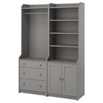 IKEA Hauga 29388637 Gri Dolap