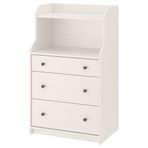IKEA HAUGA 3 çekmeceli şifonyer beyaz - 50581529