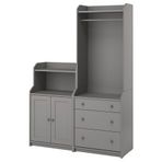 IKEA Hauga 69388635 Gri Dolap