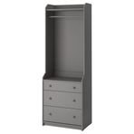 IKEA Hauga 80424967 Gri Dolap