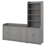 IKEA Hauga 89388639 Gri Dolap
