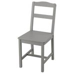 IKEA HAUGA ahşap sandalye gri - 30576717