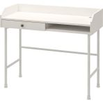 IKEA Hauga Beyaz Renk 100X84 cm Çalışma Masası Çekmeceli