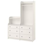 IKEA HAUGA dolap kombinasyonu beyaz - 19575597