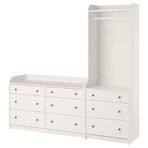IKEA HAUGA dolap kombinasyonu beyaz - 69611649