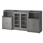 IKEA HAUGA dolap kombinasyonu gri - 09388643