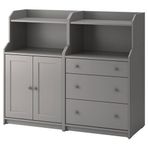 IKEA HAUGA dolap kombinasyonu gri - 09612067