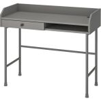 IKEA Hauga Gri Renk 100X84 cm Çalışma Masası Çekmeceli - Genişlik: 100.0 cmXDerinlik: 45.3 cmXYükseklik: 84.1 cmXMobilya alt boşluğu: 62.5 cm