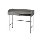 IKEA Hauga Gri Renk 100X84 cm Çalışma Masası Çekmeceli Meridyendukkan