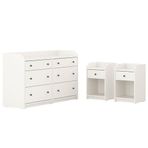 IKEA HAUGA yatak odası seti beyaz - 29575592