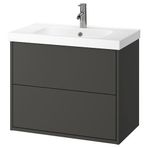 IKEA HAVBACK/ORRSJÖN lavabo dolabı kombinasyonu koyu gri - 69513979