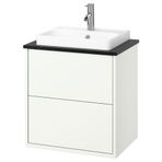 IKEA HAVBACK/TOLKEN/ORRSJÖN lavabo dolabı kombinasyonu beyaz-siyah mermer görünüm - 79521337
