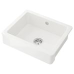 IKEA HAVSEN/LILLVIKEN tek gözlü eviye beyaz - 19253714
