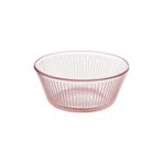 Ikea Havsgadda Cam Kase Şerit Deseni-Pembe 12 cm