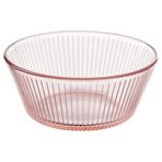 IKEA HAVSGADDA cam kase şerit deseni-pembe - 20607408