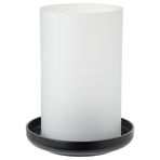 IKEA HEDERVARD fener buzlu cam-siyah - 00510619