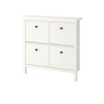 IKEA Hemnes ayakkabı dolabı, beyaz 107x22x101cm 4 bölmeli