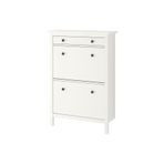 IKEA HEMNES ayakkabı dolabı, beyaz, 89x30x127 cm, 3bölmeli