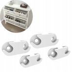 Ikea Hemnes Parça 110364 İle Uyumlu Ayakkabı Dolabı Menteşe Yedek Parçası 4 Adet Beyaz