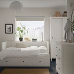 IKEA HEMNES yatak odası seti beyaz vernik - 19483442