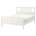 IKEA HEMNES/LURÖY çift kişilik karyola beyaz vernik - 79002275