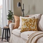 IKEA IDALINNEA kırlent kılıfı sarı-kahverengi - 40570989