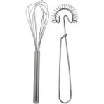 IKEA Idealisk Paslanmaz Çelik Çırpıcı Seti - Dayanıklı ve Hijyenik, 2'li Farklı Boyutlarda, Ergonomik Tasarım, Gümüş Renk