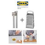 IKEA İkea 2 li set, Idealısk Rende ve Koncıs Çelik Sarımsak Ezici