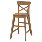 IKEA INGOLF çocuk sandalyesi, antika vernik, 77 cm