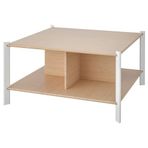 IKEA JATTESTA orta sehpa beyaz-bambu - 30538792