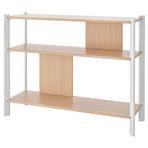 IKEA JATTESTA yan sehpa beyaz-bambu - 60538795