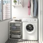 IKEA Jonaxel 79305098 Beyaz Çekmeceli Raf Ünitesi