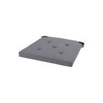 IKEA Justina 35/42x40 cm Sandalye Minderi, Gri, Çift Taraflı Kullanım
