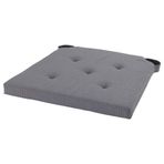 IKEA Justina 35/42x40x4 cm Gri Sandalye Minderi