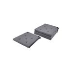 IKEA Justina 4 Adet Sandalye Minderi, Gri, 42/35x40x4 Cm