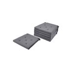 IKEA Justina 6 Adet Sandalye Minderi, Gri, 42/35x40x4 Cm
