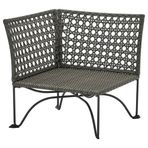 IKEA JUTHOLMEN bahçe köşe koltuğu kahverengi-koyu gri - 80469116