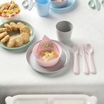 IKEA KALAS Pastel Tonlar Çocuk Çatal Kaşık Bıçak Seti