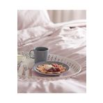 IKEA KALİTELİ Çelik Sunum Tepsisi 52x39 Cm İkea Büyük Desenli Kulplu Tepsi Beyaz Metal Taşıma Tepsisi