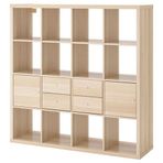 IKEA Kallax 16 Bölmeli Parlak Beyaz 147x39x147 cm Raf Ünitesi