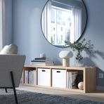 IKEA KALLAX açık raf ünitesi ağartılmış meşe görünümlü - 40324516